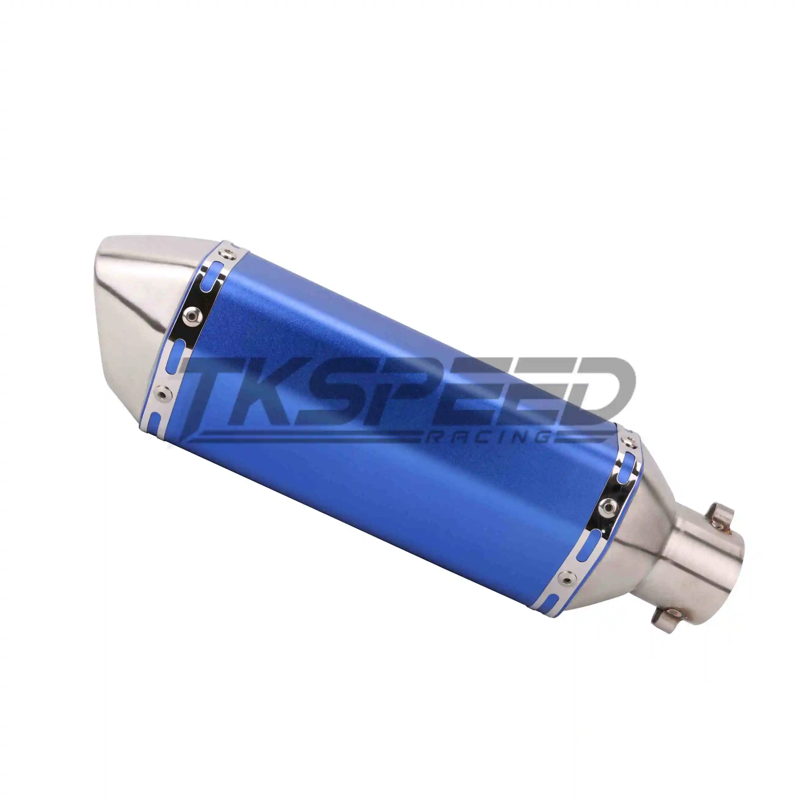 51mm universal Motorcycle Modified Exhaust pipe Muffler Exhaust scooter For CBR125 CBR250 CB400 CB600 YZF FZ400 Z750 - Цвет: blue pipe