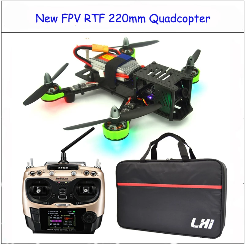 Rtf RC самолет с AT9S radiolink 2 4G дистанционное управление qav ЗМР 220 мм Дрон камерой