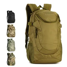 25L Outdoor Sport Tactical Military Double Shoulder Bag Rucksack Fishing Camping Hiking Travel Student Canvas Waterproof Bagpack