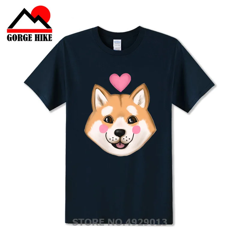Японская akita Pet Harajuku Мужская забавная голова Doge новая 3D футболка с коротким