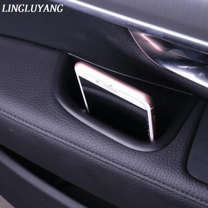 

Car Styling Door Handle Armrest Storage Box Container Holder Tray for Volvo S90 v90 Accessories Car Organizer 2017-2018 model