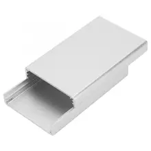 Серебряная коробка 20*50*80 мм алюминиевый корпус блока управления процессором корпус прибора электронный охлаждающий ящик