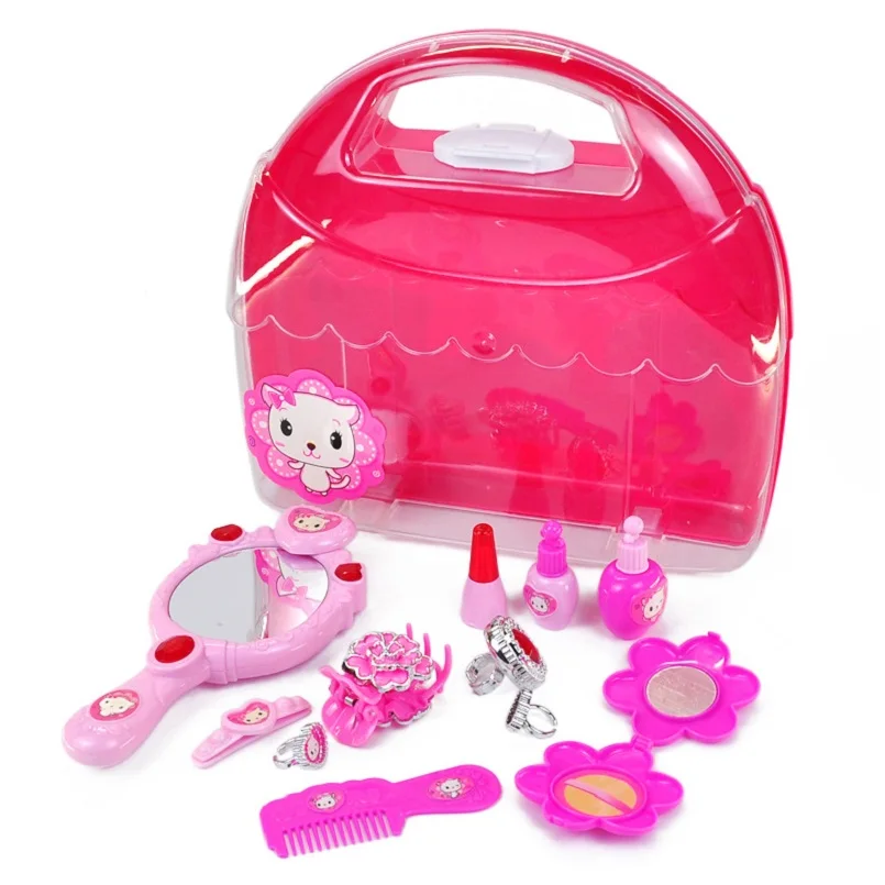 Lovely Girls Beauty Hair Toy Girls Little Cosmetics Kit Pretend Play