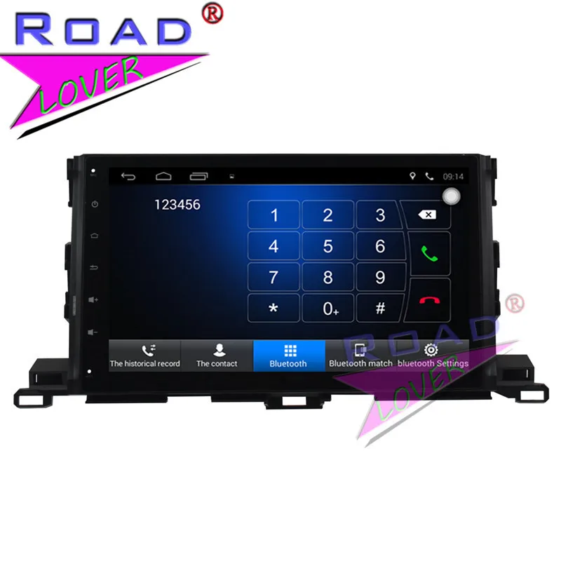 Sale TOPNAVI Android 6.0 2G+32GB 10.1" Car PC Head Unit Auto Audio For Toyota Highlander 2015 Stereo GPS Navigation Two Din NO DVD BT 3