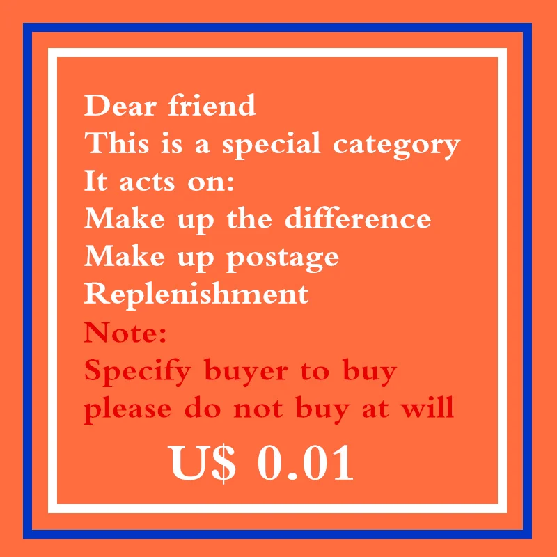 

Dear friends, this is a special link, please don't buy it at will.