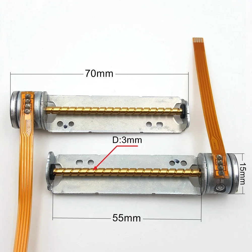 

1PC New Mini Micro DC 5-6V 15mm 2-phase 4-wire Stepper Motor with 55mm Long Axis