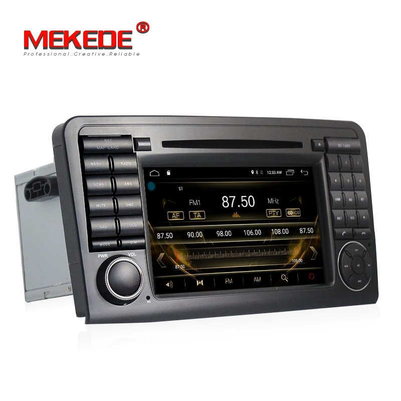 Top HD Android 7.1 CAR DVD player For Mercedes Benz GL ML CLASS W164 ML350 ML500 X164 GL320 car GPS stereo radio RAM 2G ROM 16G 4