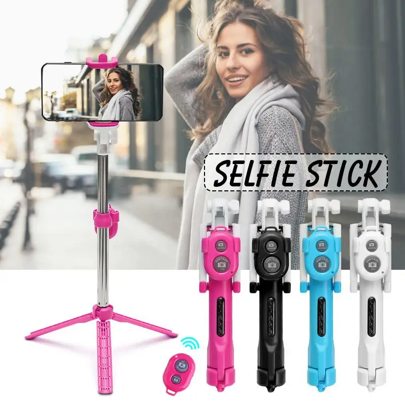 

3 in 1 Wireless Selfie Stick Remote Adjust Extendable Handheld Shutter For Apple Samsung Huawei millet Selfie Stick