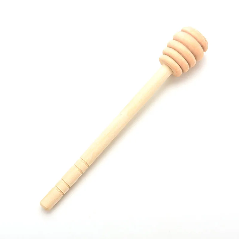 

145mm Wood Handmade Honey Sugar Mixing Stick Coffee Drink Stirrer Dipper Spoon Honeycomb Home Bar Serving Tools
