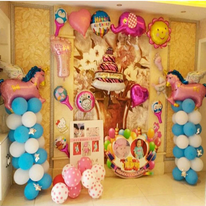  Direct sales Balloon Column Stand Kits Balloon Stick Pole + Arch Stand Frame Base for Wedding Birth