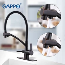 GAPPO kitchen faucets black with filtered water faucet tap kitchen sink faucet filtered faucet kitchen crane mxier taps torneira