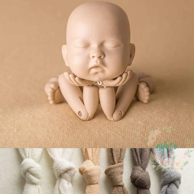Newborn Photography Crochet Fabric Backdrop Simple Knit BackdropNewborn Backdrop Posing 100*160 cm Soft  Fabrics