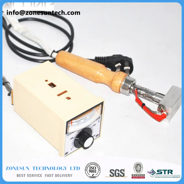 

ZONESUN Small Handheld Adjustable temperature Stamping machine Leather embossing machine LOGO Trademark Branding machine 5x3cm