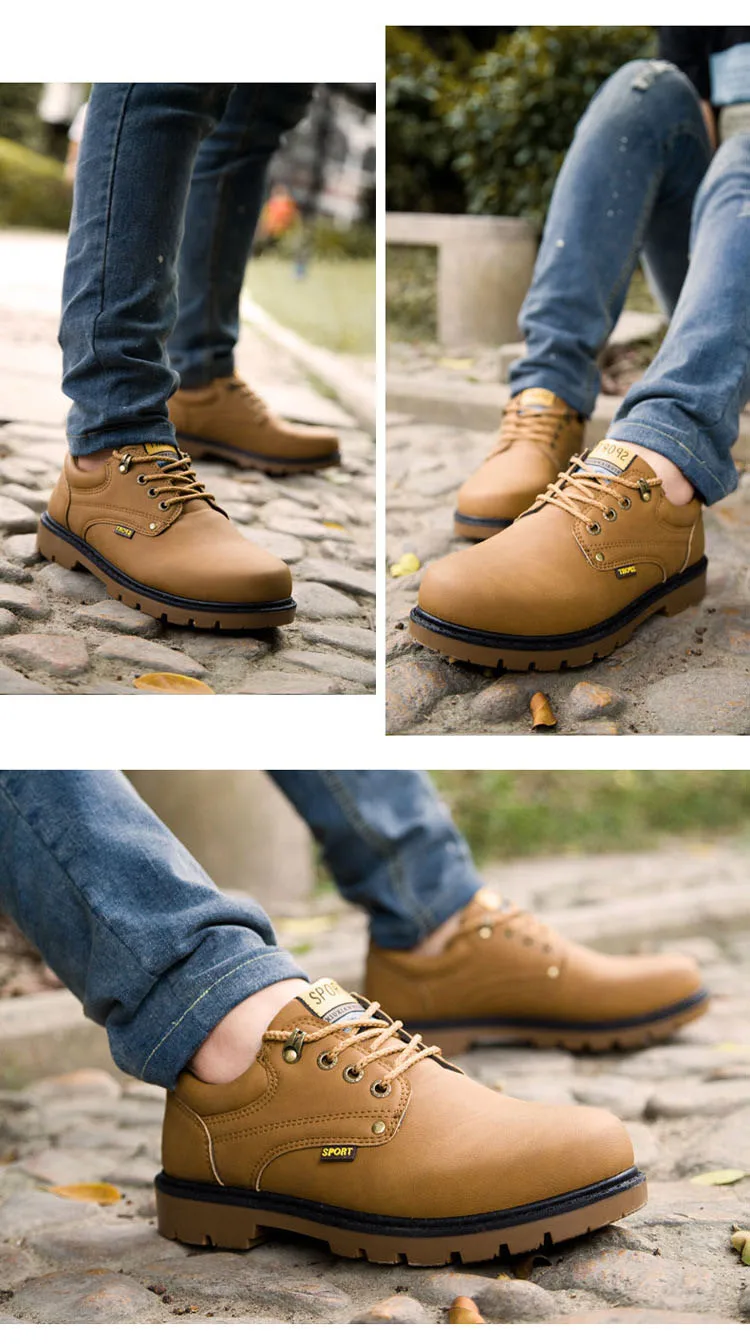2018 новые дезерты ботинки уличные рабочие ботинки мужские низкие ботинки martin Мужская большая обувь альпинистские ботинки