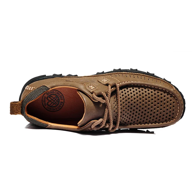 BAN & CS Новая мужская обувь для пешего туризма мужские кожаные треккинговые