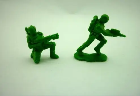 500 шт., Военная серия, имитация Второй мировой войны, Зеленый Американский солдат 1: 72, игрушечная капсула, подарки для детей