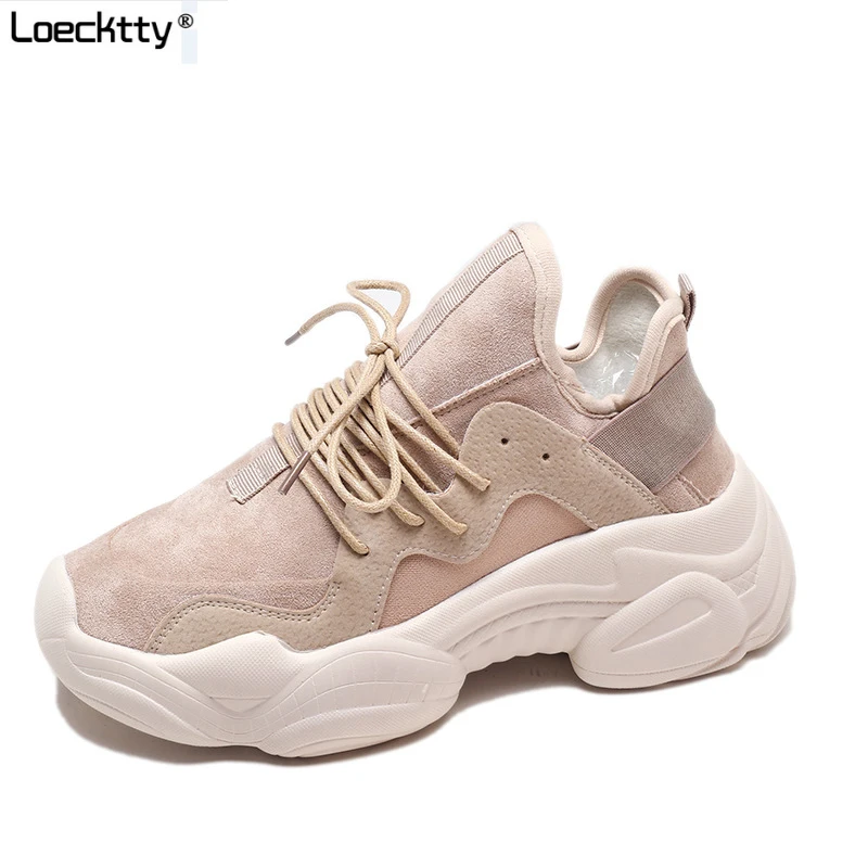 

Loecktty 2019 Casual shoes female Korean wild sneakers women Female breathable lace-up mesh women's shoes Chaussure Femme Girl