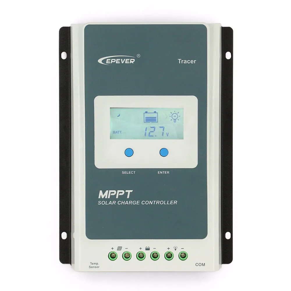 Tracer MPPT 10A Солнечный Контроллер заряда 12 в 24 в автоматический переключатель ЖК-солнечный регулятор с RS485 для герметичной гелиевой затопленной пользовательской батареи
