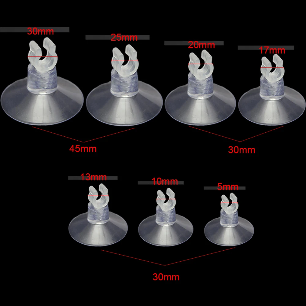 5 шт. Воздушная трубка нагревателя держатель аквариума присоски с Cla фильтр для воды кронштейн аквариум присоске