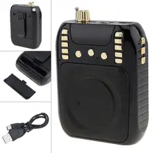 T506 портативное радио мини аудио карта динамик fm-радио с аудио радио усилением для гида/учителя