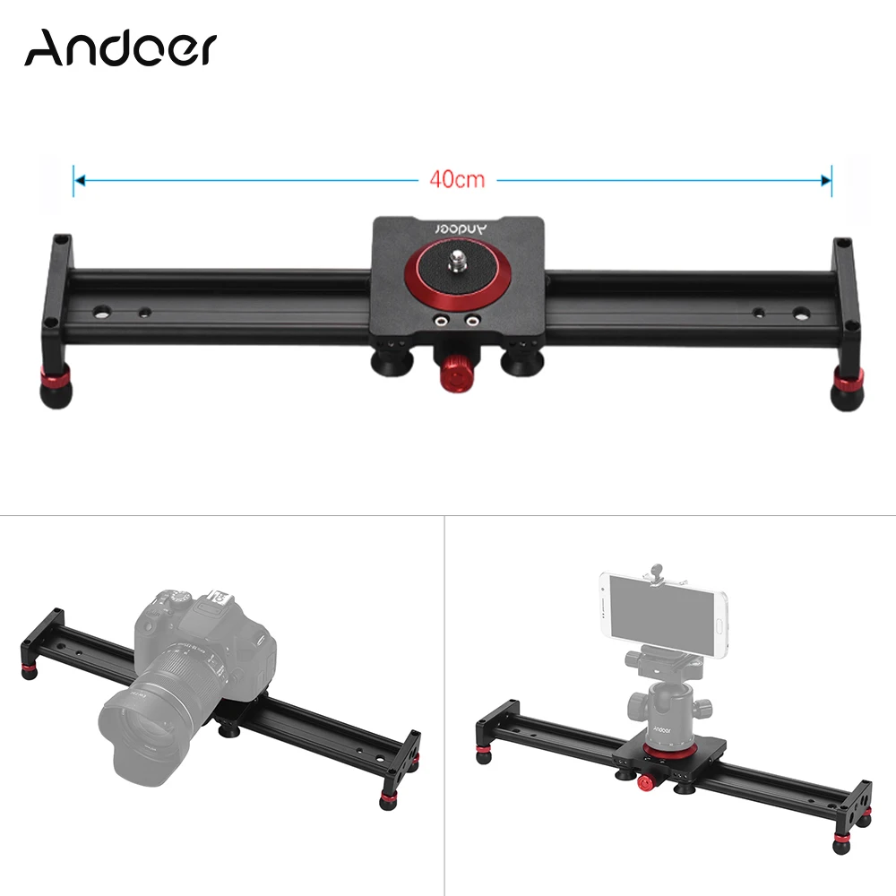 30 см 40 см 50 см камера трек слайдер алюминиевый сплав демпфирования слайдер Трек видео стабилизатор рельс трек слайдер для DSLR видеокамеры - Цвет: 40cm