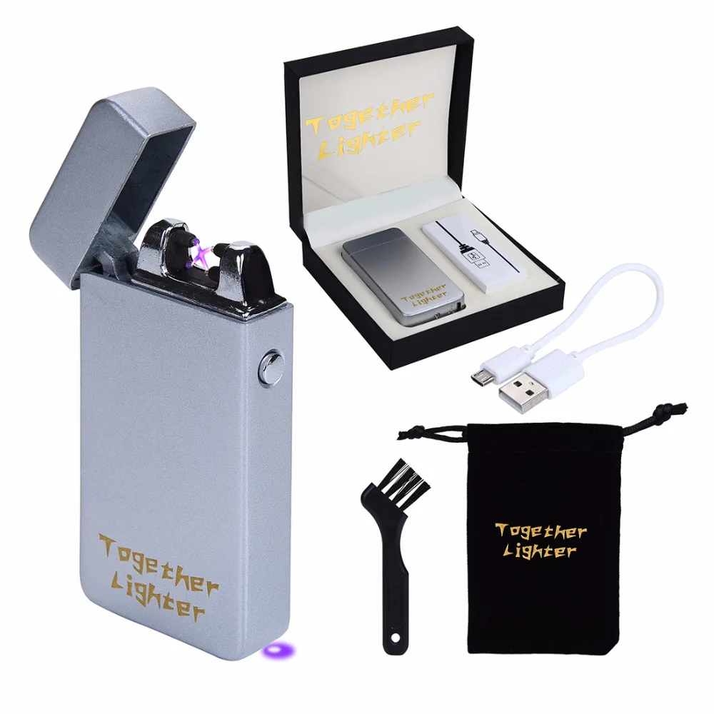 USB Аккумуляторная Зажигалка беспламенная электронная перезаряжаемая