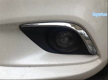 High quality!Chrome Front Fog Light Lamp Cover Trims For Mazda 6 Atenza sedan 2013 2014