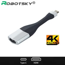 4K Ultra HD USB 3,1 type C к HDMI адаптер usb type-C USB-C к HDMI кабель HDTV AV конвертер для samsung S8 S9 Note 8 Macbook