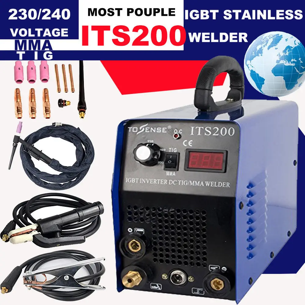 TIG//MMA Stick Welding Machine ITS200 2 functions in1 machine