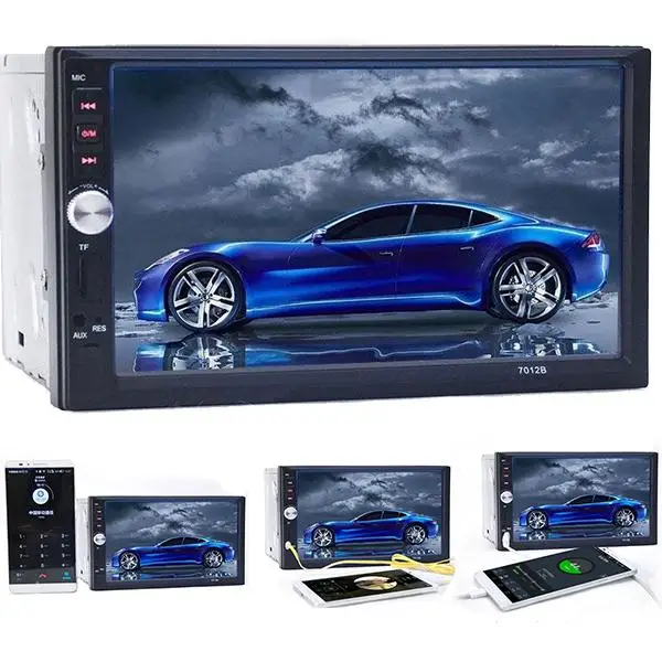 

2 Din 7'' HD Car Video Player Bluetooth Rear View Camera Stereo FM Radio/MP3/MP4/MP5/Audio//USB Auto Electronics In Dash Double