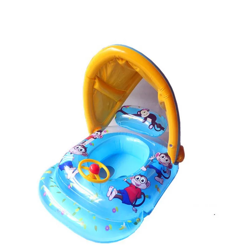 iEndyCn Baby Seat Float Shade Cartoon Swimming Ring Swimming Pool Accessories GXY134