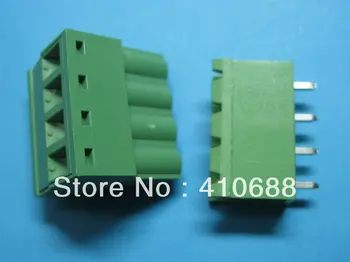 

80 Pcs 4 way/pin Pitch 5.08mm Screw Terminal Block Connector Pluggable Type Green 2EDCK-2EDCV-5.08