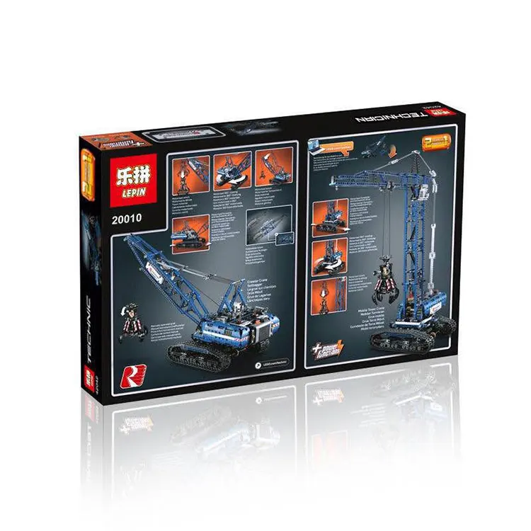 

2017 New LEPIN 20010 1401Pcs Technic Series Crawler Crane Model Building Kits Blocks Bricks Compatible Children Toys Gift 42042