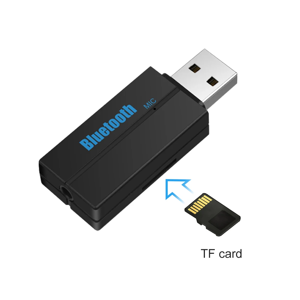 TF USB 3.5mm AUX Jack Bluetooth Receiver Car Kit Music Audio Adapter Handsfree Call For Home Use Headphone Earphone | Автомобили и