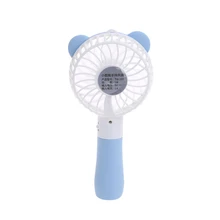Портативный ручной вентилятор с питанием от аккумулятора USB портативный мини-вентилятор кулер с ремешком милые карманные вентиляторы