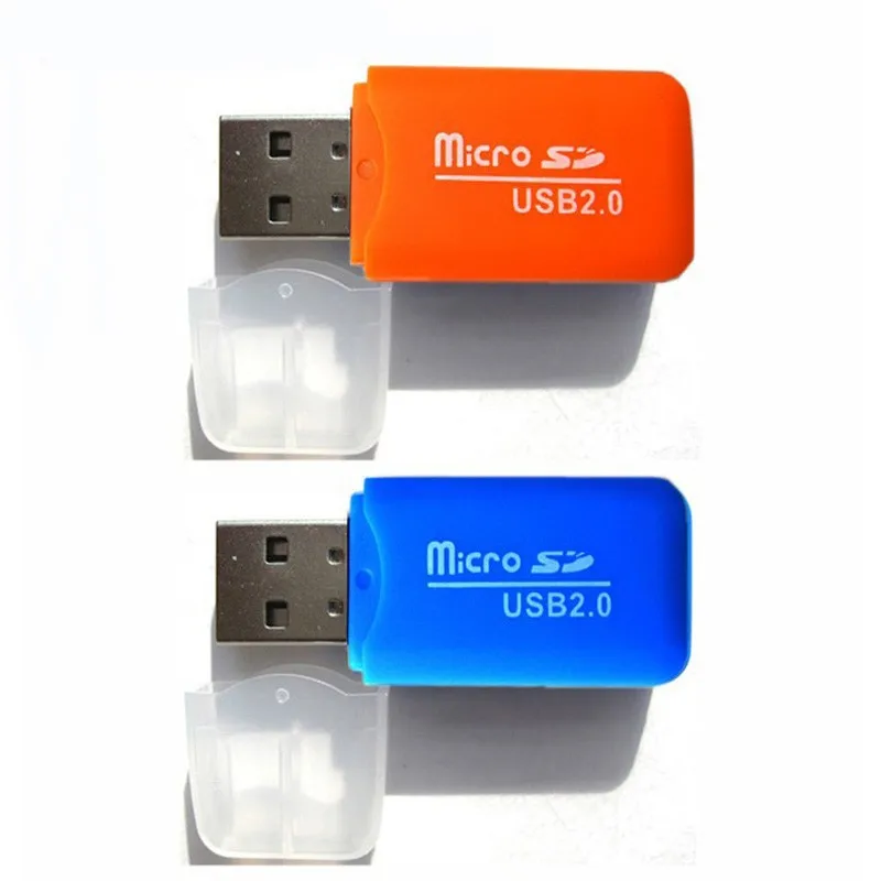 Портативный дизайн высокоскоростной цветной мини USB 2,0 кард-ридер Micro SD TF кард-ридер для ПК Аксессуары для ноутбуков