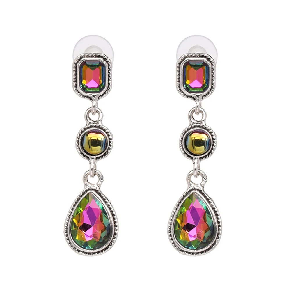 QiHit ZA New Design Alloy Crystal Long Section Dangle Earring For Woman Fashion Classic High Quality Jewelry | Украшения и