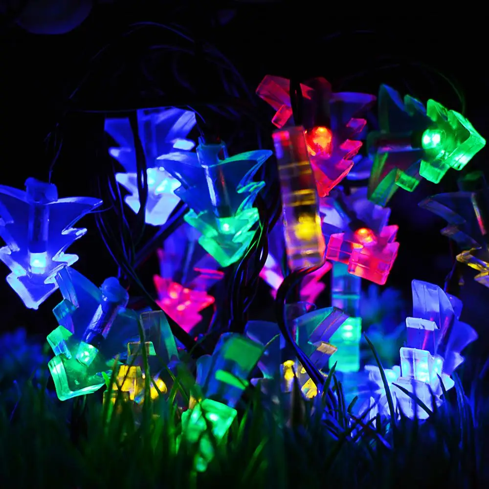 

Solar Light String 20LED Christmas Tree Lantern Outdoor Waterproof Decorative Light String Christmas Day Flash Light Garden Ligh