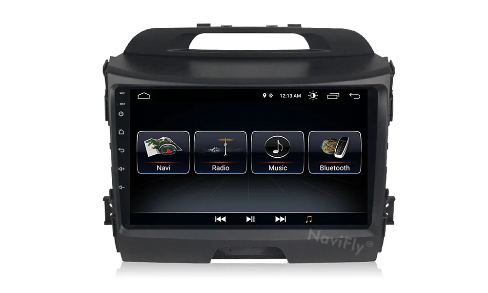 Discount NaviFly 9" Android 8.1 Car GPS Navigation For KIA Sportage R 2010 2014 2011 2012 2013 2014 2015 Car radio multimedia player 7