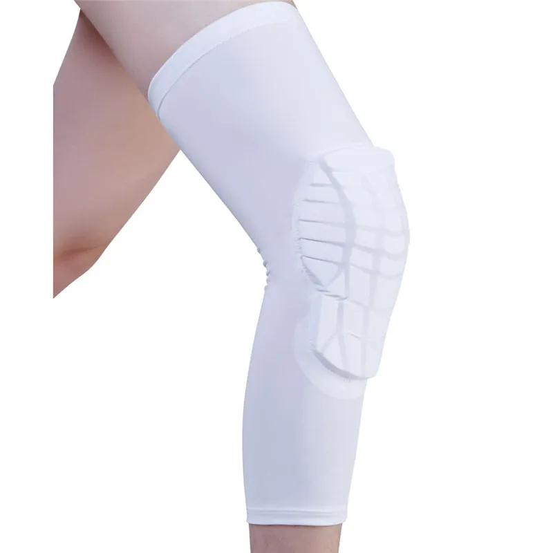 Вафельная Ткань Неломающийся наколенники Баскетбол Портативный до колена с защитными прокладками для занятий Баскетболом Футбол сжатия штанины#291473