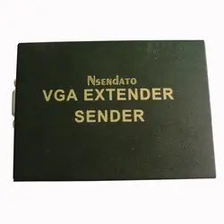 Новый 100 м VGA кабель-удлинитель VGA сигнала сети Extender Booster отправителя приемник адаптер, оптовая продажа бесплатная доставка дропшиппинг