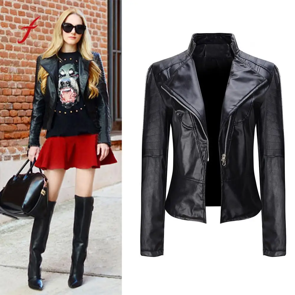 

Winter Warm jackets Women Short Coat Leather women Jackets Parka Zipper Tops Overcoat Outwear plus size warm jakets veste femme