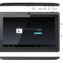 DHL Q8 7-дюймовый двухъядерный MP4 Q88 Pro дешёвый планшетный ПК Allwinner A33 A23 Quad Core 512 М 4 ГБ/8 Гб android4.2 WIFI Двойная камера с поддержкой OTG