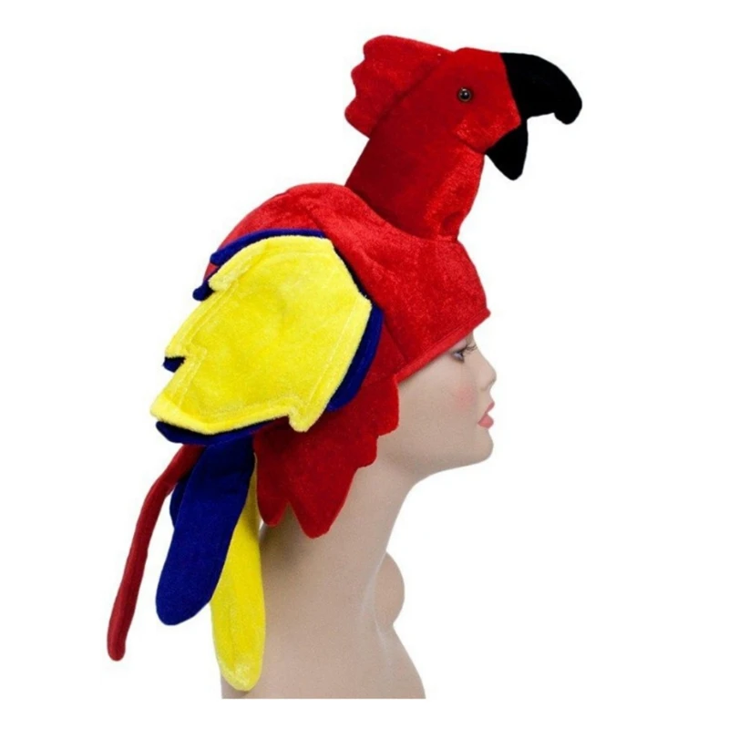

Parrot Hat Novelty Hat Parrot Headwear Animal Hat Bird Costume Hat Warm Hat Unisex Kids Adult Cosplay Costume H1