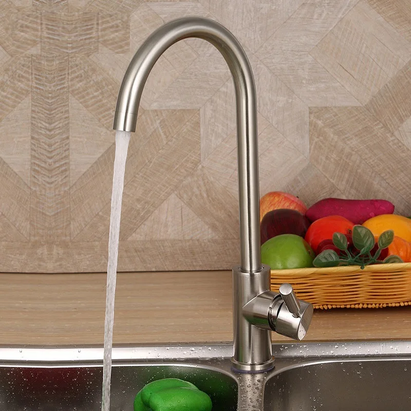 

Full Copper Wire Drawing Lead-free Zinc Alloy Water Control Switch Kicthen Water Faucet Basin Faucet