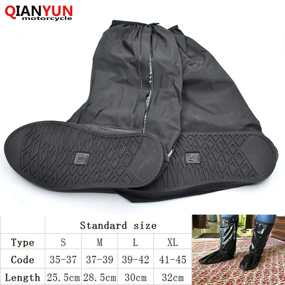 

Motorcycle rain boots set waterproof non-slip cycling bicycle rain boots shoe cover For Yamaha YZF R6/YZFR1/FZ1 FAZER/R6S USA