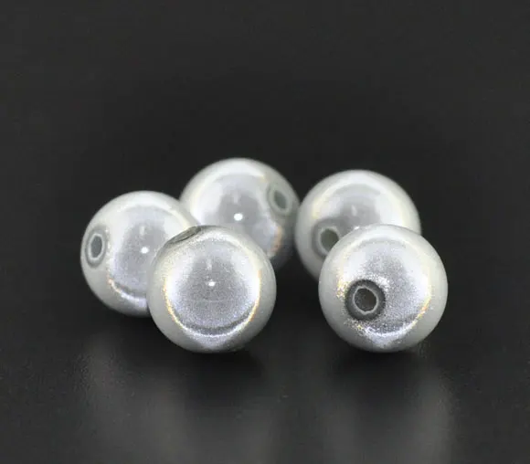 

DoreenBeads 100 White Miracle Acrylic Round Spacer Beads 10mm Dia.(B07946), yiwu
