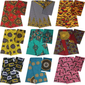 

2+4yards pure silk fabric african silk wax silk chiffon fabric african fabric dubai lace african wax fabric for patchwork B2-C4