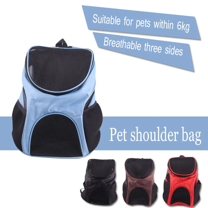 Dog Bags For Small Dogs Breathable Grid Shoulder Puppy Backpack