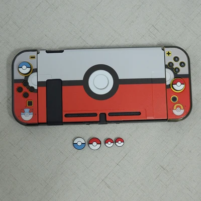 Сумка для хранения PokemonGo Pokeball, чехол, чехол для Nintendo Switch NS, консоль, коробка для карточных игр, джойстик, ручки, колпачки - Цвет: Pokeball Set B